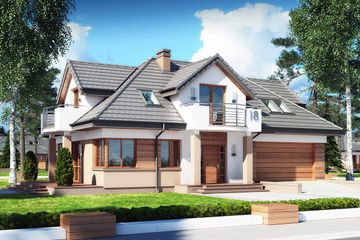  Projekt domu Goblin II N 2G (BSB1116) - projekt domu parterowego z poddaszem - Zdjęcie 1