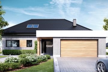  Projekt domu HomeKoncept 29 (KRX1033) - projekt domu parterowego z poddaszem - Zdjęcie 4