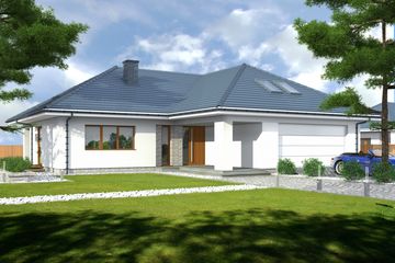  Projekt domu Filadelfia (BBE1038) - projekt domu parterowego - Zdjęcie 1