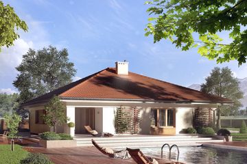  Projekt domu Decyma 6 (BSA2080) - projekt domu parterowego - Zdjęcie 2