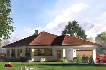  Projekt domu Decyma 6 (BSA2080) - projekt domu parterowego - Zdjęcie 3