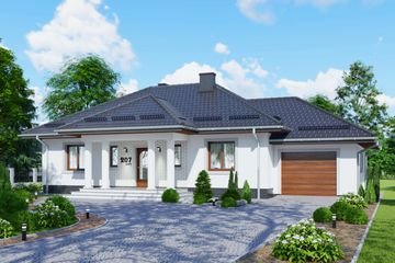  Projekt domu APS 207 + G (LUA1376) - projekt domu parterowego - Zdjęcie 1