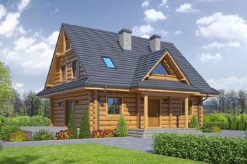  Projekt domu Jurgów 15 dw (KRP1871) - projekt domu parterowego z poddaszem - Zdjęcie 1
