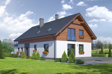  Projekt domu Wąsowo mg2 (KRP1873) - projekt domu parterowego z poddaszem - Zdjęcie 2