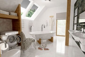  Projekt domu Bernikla II z garażem 1-st. [A] (WRF1622) - projekt domu parterowego z poddaszem - Zdjęcie 7