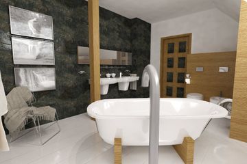  Projekt domu Bernikla II z garażem 1-st. [A] (WRF1622) - projekt domu parterowego z poddaszem - Zdjęcie 9