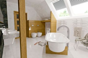  Projekt domu Bernikla II z garażem 1-st. [A] (WRF1622) - projekt domu parterowego z poddaszem - Zdjęcie 10