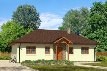  Projekt domu Domek Piastowski (002 SK) (SLF1047) - projekt domu parterowego - Zdjęcie 1