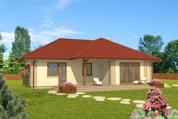  Projekt domu Domek Sosnowy (008 DE RM) (SLF1053) - projekt domu parterowego - Zdjęcie 2