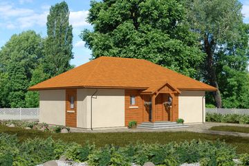  Projekt domu Domek Kaszubski (014 PS) (SLF1060) - projekt domu parterowego - Zdjęcie 1