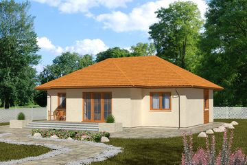  Projekt domu Domek Kaszubski (014 PS) (SLF1060) - projekt domu parterowego - Zdjęcie 2