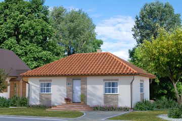  Projekt domu Domek Miodowy - silikatowa - kopertowy (003 ET) (SLF1062) - projekt domu parterowego - Zdjęcie 1