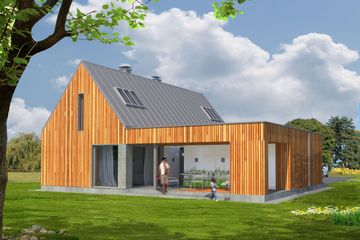  Projekt domu MD-20 (KKA1019) - projekt domu parterowego z poddaszem - Zdjęcie 3