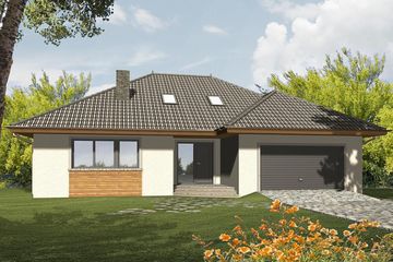  Projekt domu Alabama (WRN1179) - projekt domu parterowego z poddaszem - Zdjęcie 3