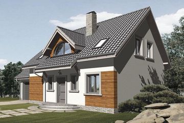  Projekt domu Analogia (WRN1172) - projekt domu parterowego z poddaszem - Zdjęcie 3