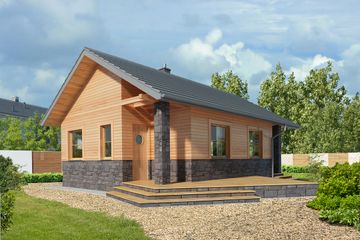  Projekt domu Lucca VI LMB71e (WRB1565) - projekt domu parterowego - Zdjęcie 1