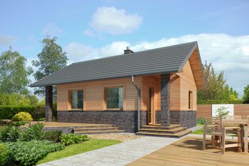  Projekt domu Lucca VI LMB71e (WRB1565) - projekt domu parterowego - Zdjęcie 2