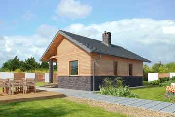  Projekt domu Lucca VI LMB71e (WRB1565) - projekt domu parterowego - Zdjęcie 3