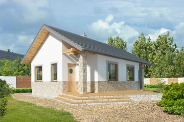  Projekt domu Lucca VI LMB71e (WRB1565) - projekt domu parterowego - Zdjęcie 5