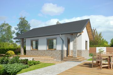  Projekt domu Lucca VI LMB71e (WRB1565) - projekt domu parterowego - Zdjęcie 6