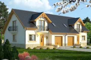  Projekt domu Nowela 4 (WRN1303) - projekt domu parterowego z poddaszem - Zdjęcie 1