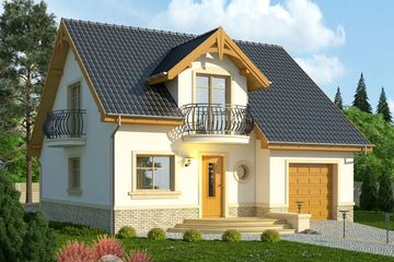 Projekt domu Nowela 4 (WRN1303) - projekt domu parterowego z poddaszem - Zdjęcie 2