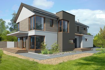 Projekt domu Imperia III DCP286b - z pełnym piętrem dom o powierzchni 195,23 m², dach dwuspadowy - ujęcie 2