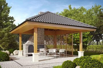  Projekt altany Altana A1 (WRC2614) - projekt altany parterowego - Zdjęcie 1