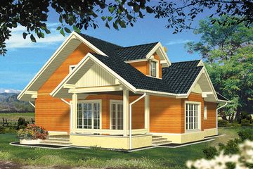  Projekt domu Nadir (WRH1073) - projekt domu parterowego z poddaszem - Zdjęcie 2