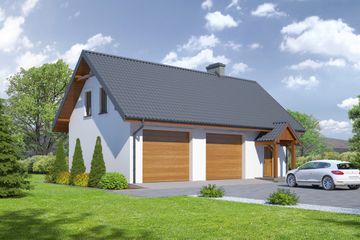  Projekt budynku gospodarczego bg-2 (KRP1876) - projekt budynku parterowego - Zdjęcie 1