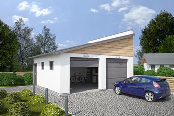  Projekt budynku gospodarczego G330H budynek gospodarczy (SLN2393) - projekt budynku parterowego - Zdjęcie 1