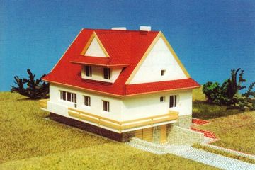  Projekt domu MS-5 (KRA3828) - projekt domu parterowego z poddaszem - Zdjęcie 1