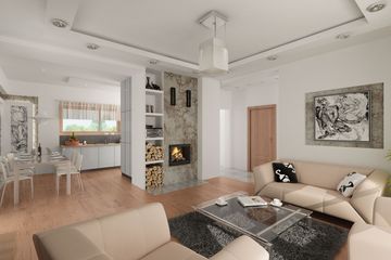  Projekt domu Rio (SLN2373) - projekt domu parterowego z poddaszem - Zdjęcie 6