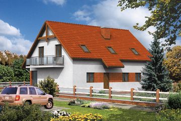  Projekt budynku usługowego WB-0016 (KRA3568) - projekt budynku parterowego z poddaszem - Zdjęcie 5