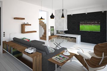  Projekt domu HG-C1A (KRM1042) - projekt domu parterowego z poddaszem - Zdjęcie 3