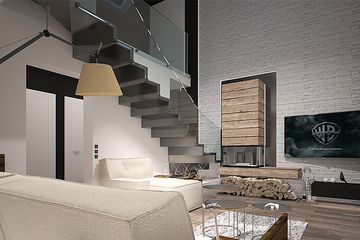  Projekt domu HG-C1 (KRM1008) - projekt domu parterowego z poddaszem - Zdjęcie 4