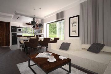  Projekt domu HG-C11 (KRM1080) - projekt domu parterowego z poddaszem - Zdjęcie 3