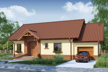  Projekt domu Eliasz PS (WRW1025) - projekt domu parterowego - Zdjęcie 2