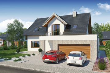  Projekt domu Ksawery 2 PS (WRW1028) - projekt domu parterowego z poddaszem - Zdjęcie 2