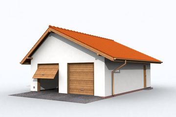  Projekt garażu G1 (SLN1101) - projekt garażu parterowego - Zdjęcie 3