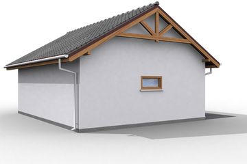  Projekt budynku gospodarczego G11 szkielet drewniany budynek gospodarczy (SLN2583) - projekt budynku parterowego - Zdjęcie 2