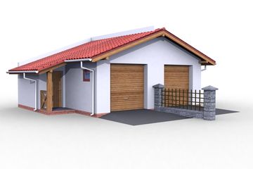  Projekt budynku gospodarczego G18 budynek gospodarczy (SLN1797) - projekt budynku parterowego - Zdjęcie 3