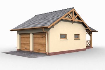  Projekt budynku gospodarczego G35 budynek gospodarczy (SLN1814) - projekt budynku parterowego - Zdjęcie 4