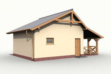  Projekt garażu G37 (SLN1133) - projekt garażu parterowego - Zdjęcie 4