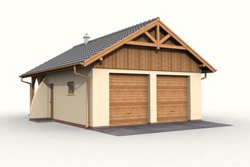  Projekt budynku gospodarczego G43 budynek gospodarczy (SLN1822) - projekt budynku parterowego - Zdjęcie 4