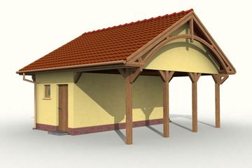  Projekt budynku gospodarczego G47 budynek gospodarczy (SLN1823) - projekt budynku parterowego - Zdjęcie 4