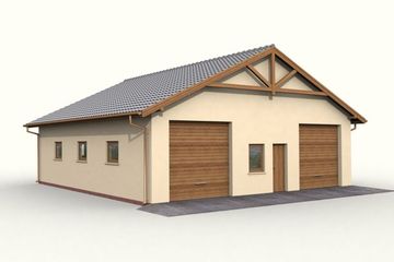  Projekt budynku gospodarczego G51 budynek gospodarczy (SLN1827) - projekt budynku parterowego - Zdjęcie 3