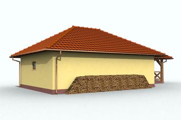  Projekt budynku gospodarczego G54 budynek gospodarczy (SLN1831) - projekt budynku parterowego - Zdjęcie 3