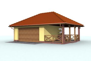  Projekt budynku gospodarczego G59 budynek gospodarczy (SLN1834) - projekt budynku parterowego - Zdjęcie 4