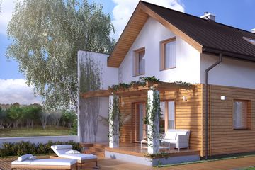  Projekt domu Koliber 3 (BSA2081) - projekt domu parterowego z poddaszem - Zdjęcie 2